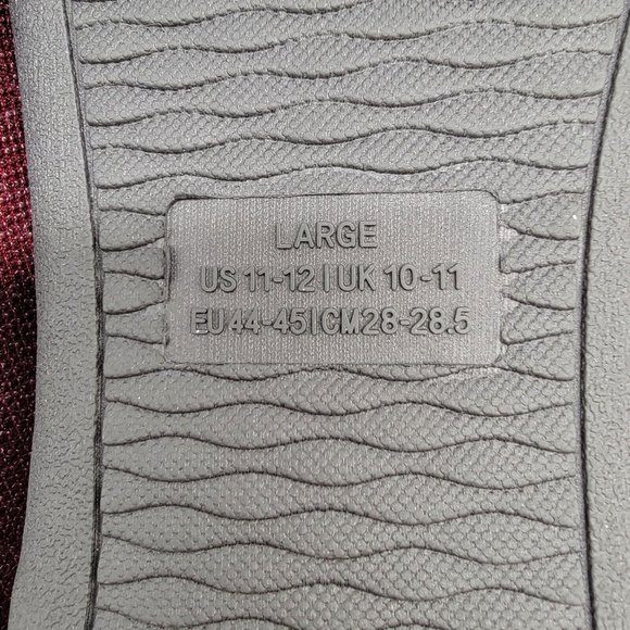 NWT BCTEX Coll Burgundy Cushioned Soft Slip On Cozy Comfy House Slipper - Picture 12 of 13